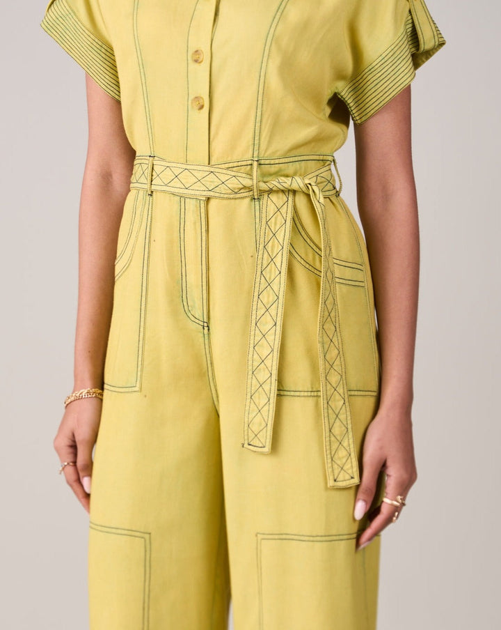 Vaishali Jain In Our Adele Lime Jumpsuit