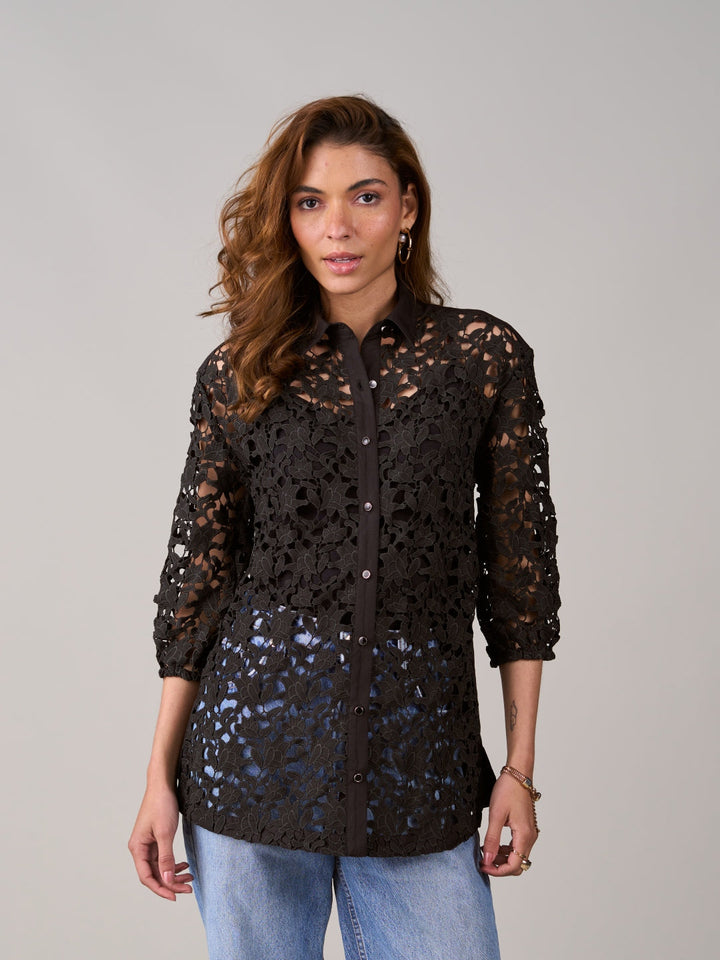 Deepika Ghose In Our Amber Black Blouse
