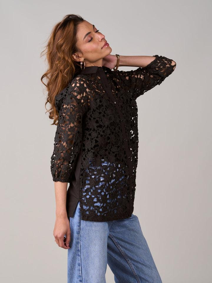 Deepika Ghose In Our Amber Black Blouse