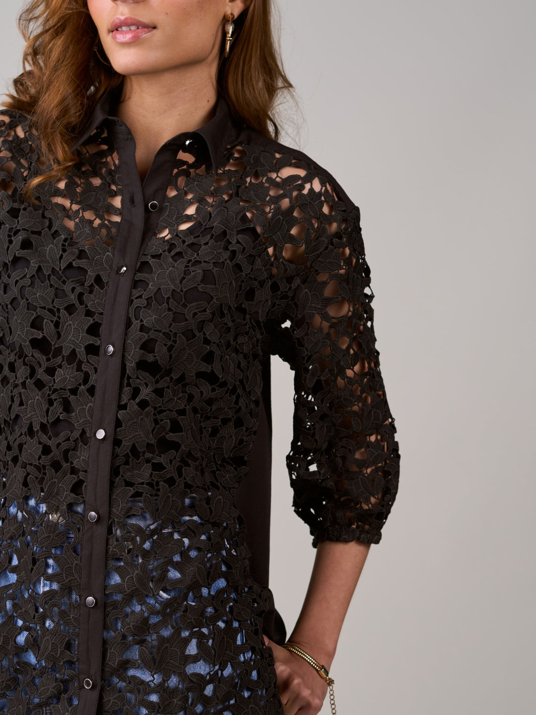 Deepika Ghose In Our Amber Black Blouse