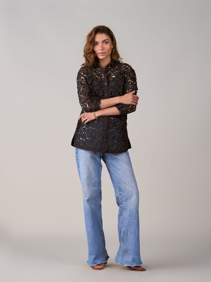 Deepika Ghose In Our Amber Black Blouse