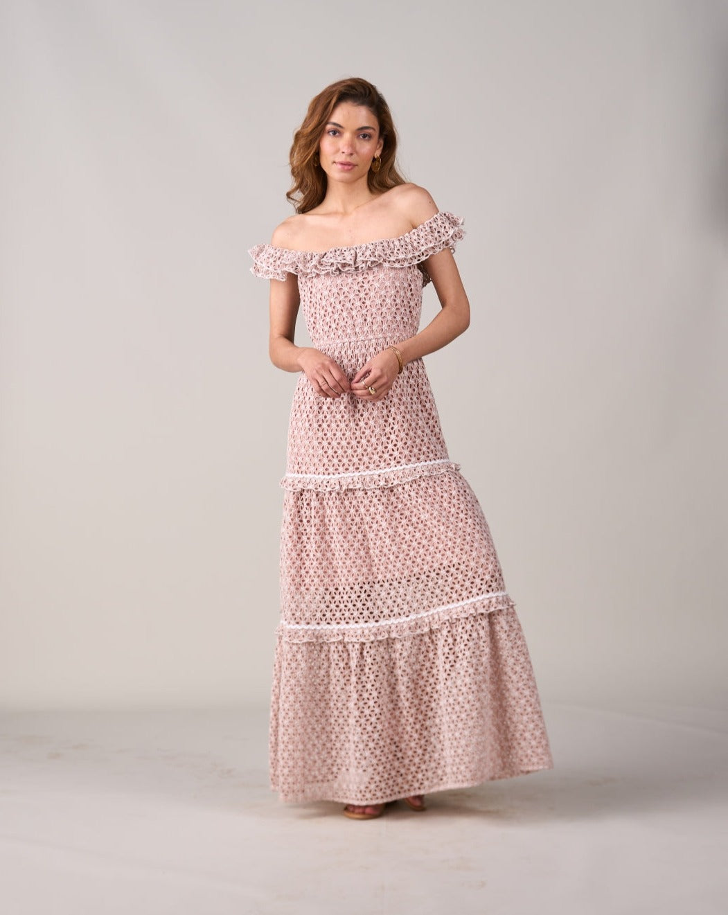 Tushita Mehta In Our Elsa Schiffli Dress