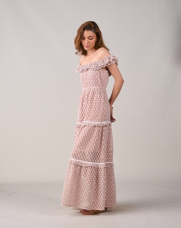 Tushita Mehta In Our Elsa Schiffli Dress