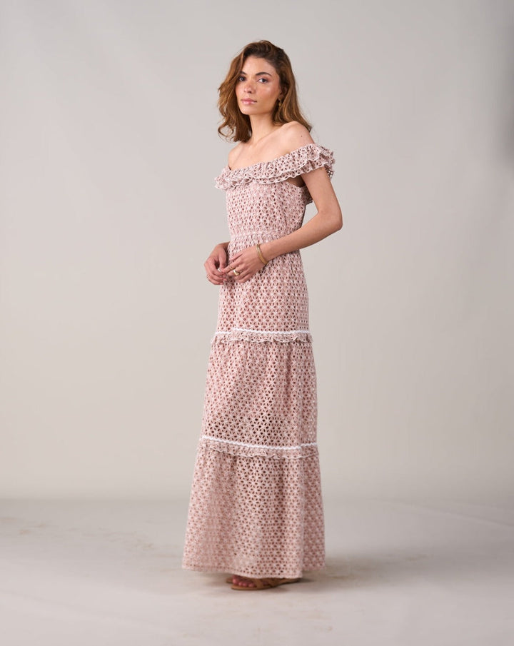 Tushita Mehta In Our Elsa Schiffli Dress