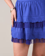 Indigo Lace Skirt