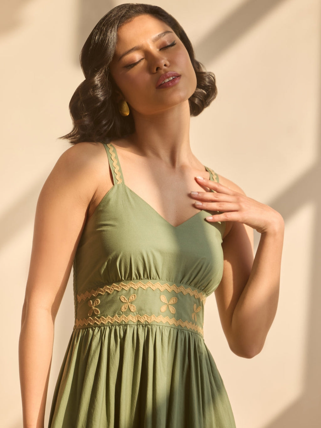 Tushita Mehta in Sara Applique Maxi