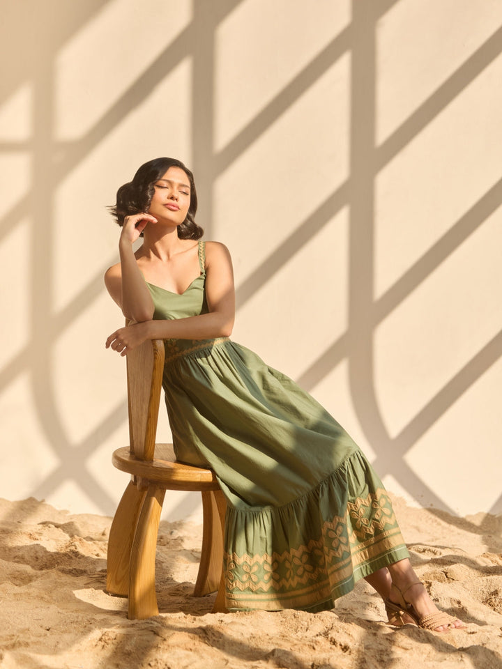 Tushita Mehta in Sara Applique Maxi