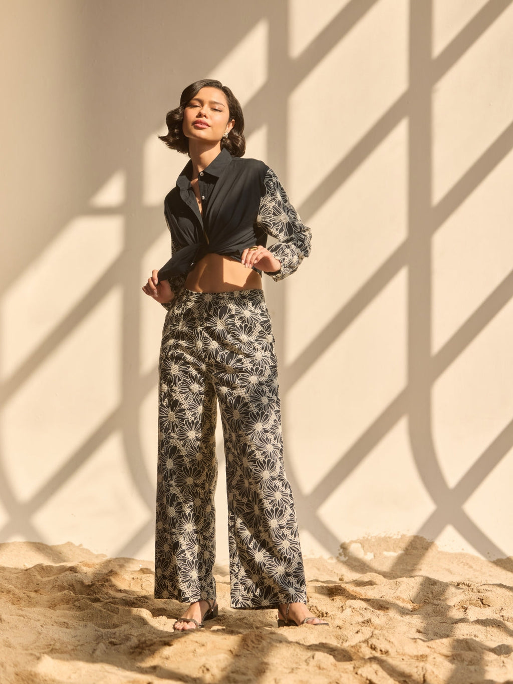 Tushita Mehta in our Anna Schiffli Pants