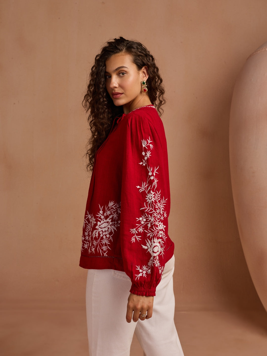 Julianne Embroidered Top