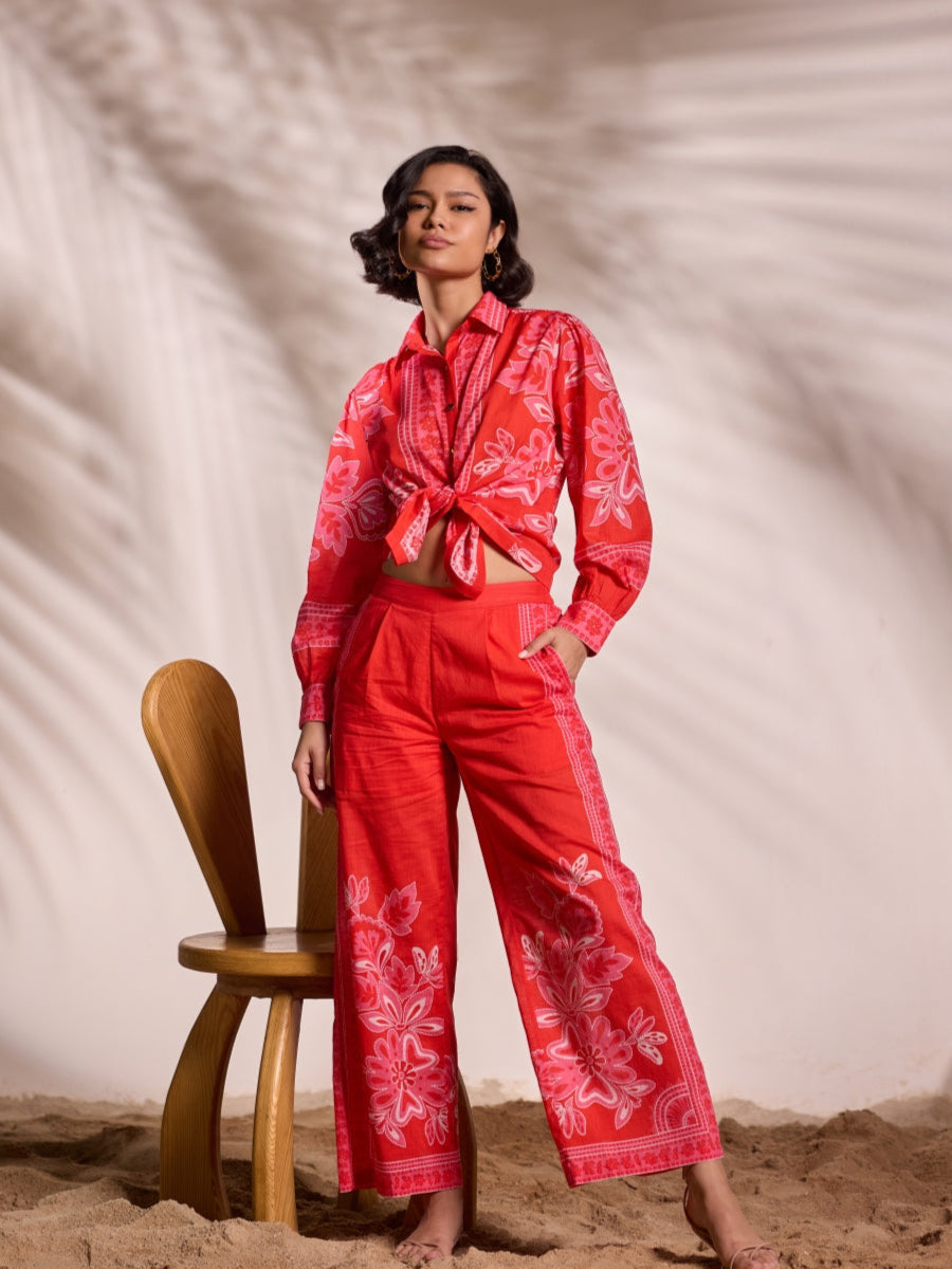 Radhica Diwan in our Sofia Printed Blouse