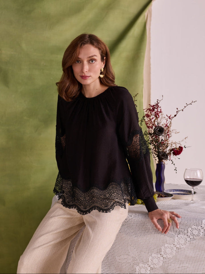 Amber Lace Top