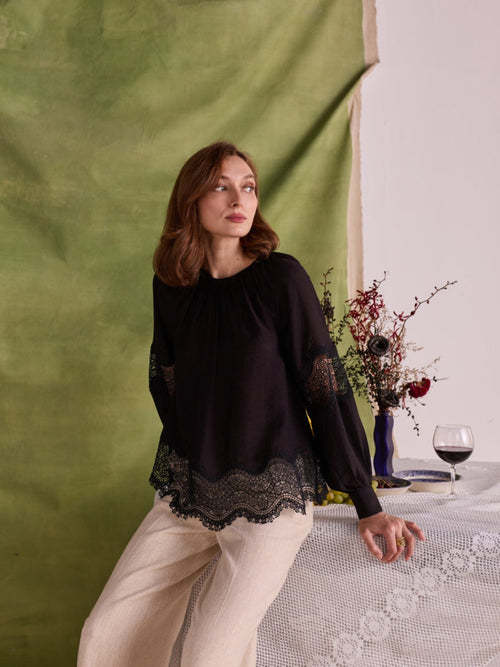 Amber Lace Top