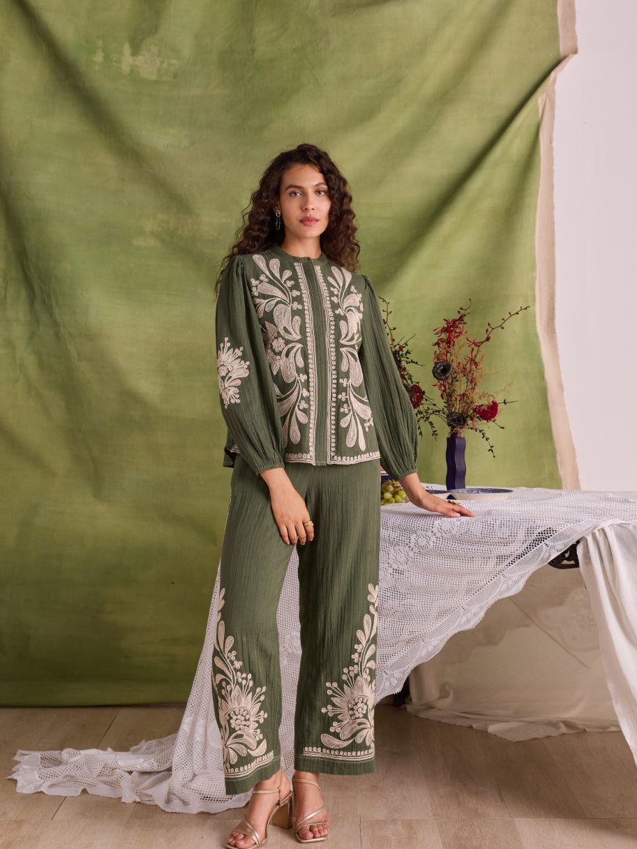 Eloise Embroidered Pant