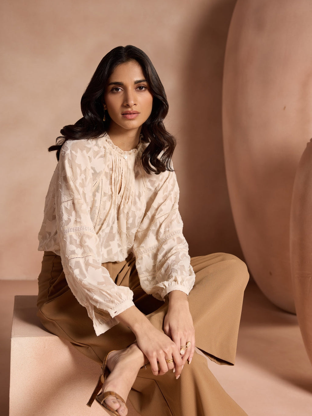 Bianca Jacquard Blouse