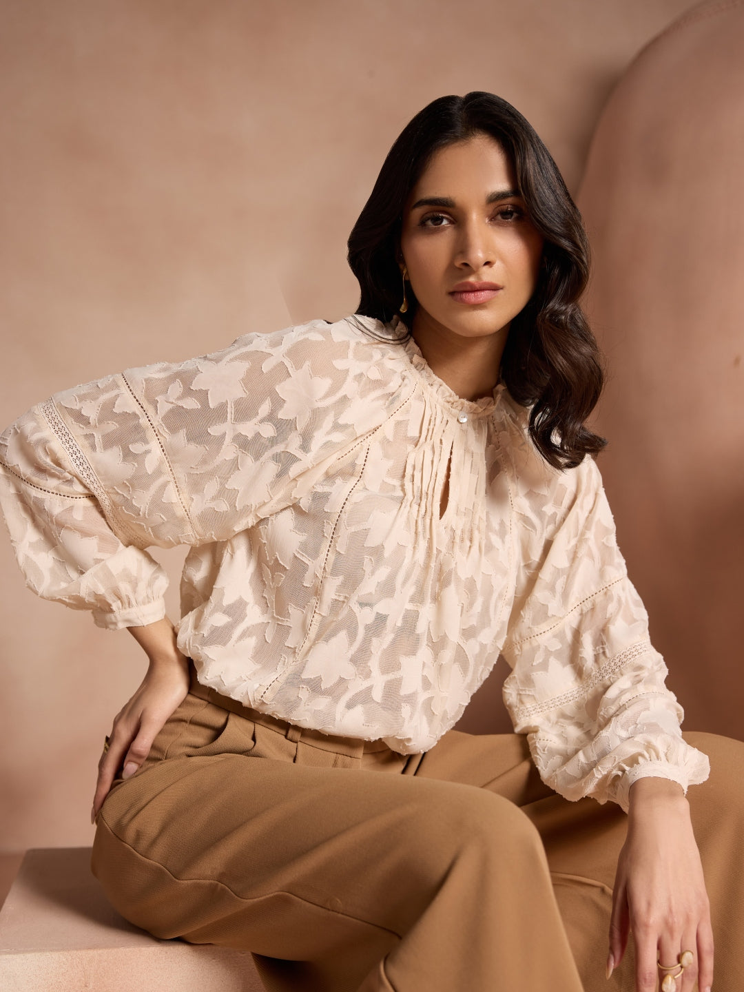 Bianca Jacquard Blouse