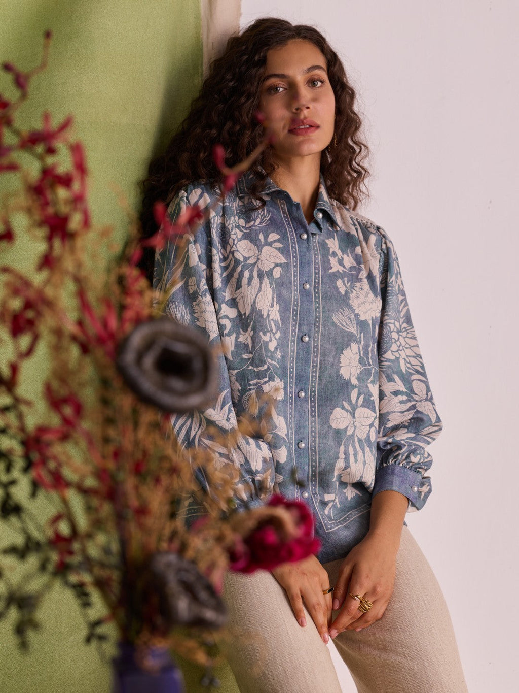 Stephanie Printed Blouse