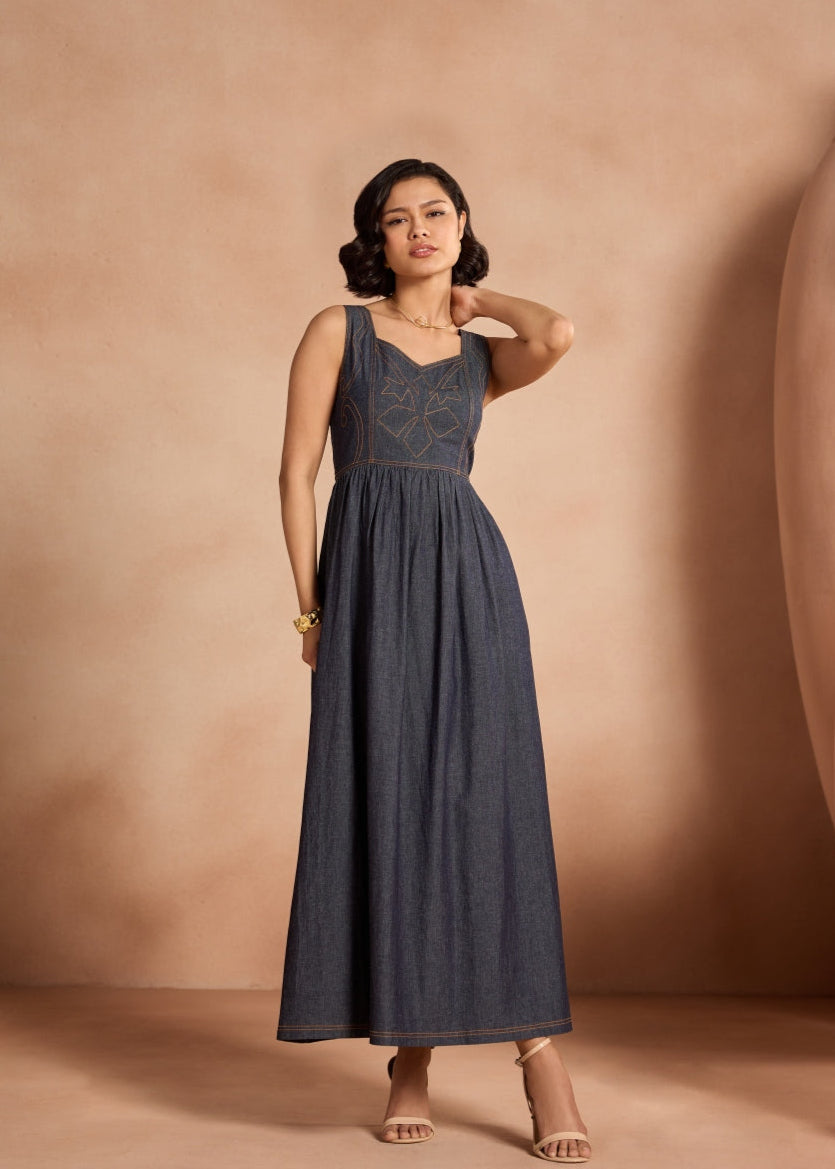 Hailey Denim Maxi