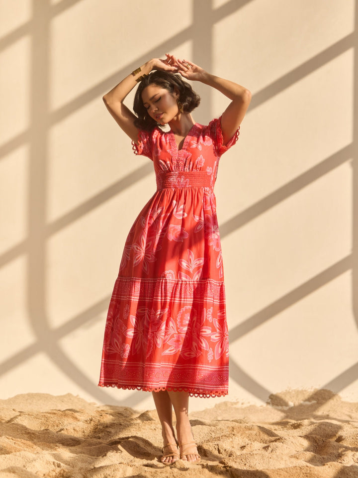 ⁠Kaashni Kapoor in our Sofia Red Maxi