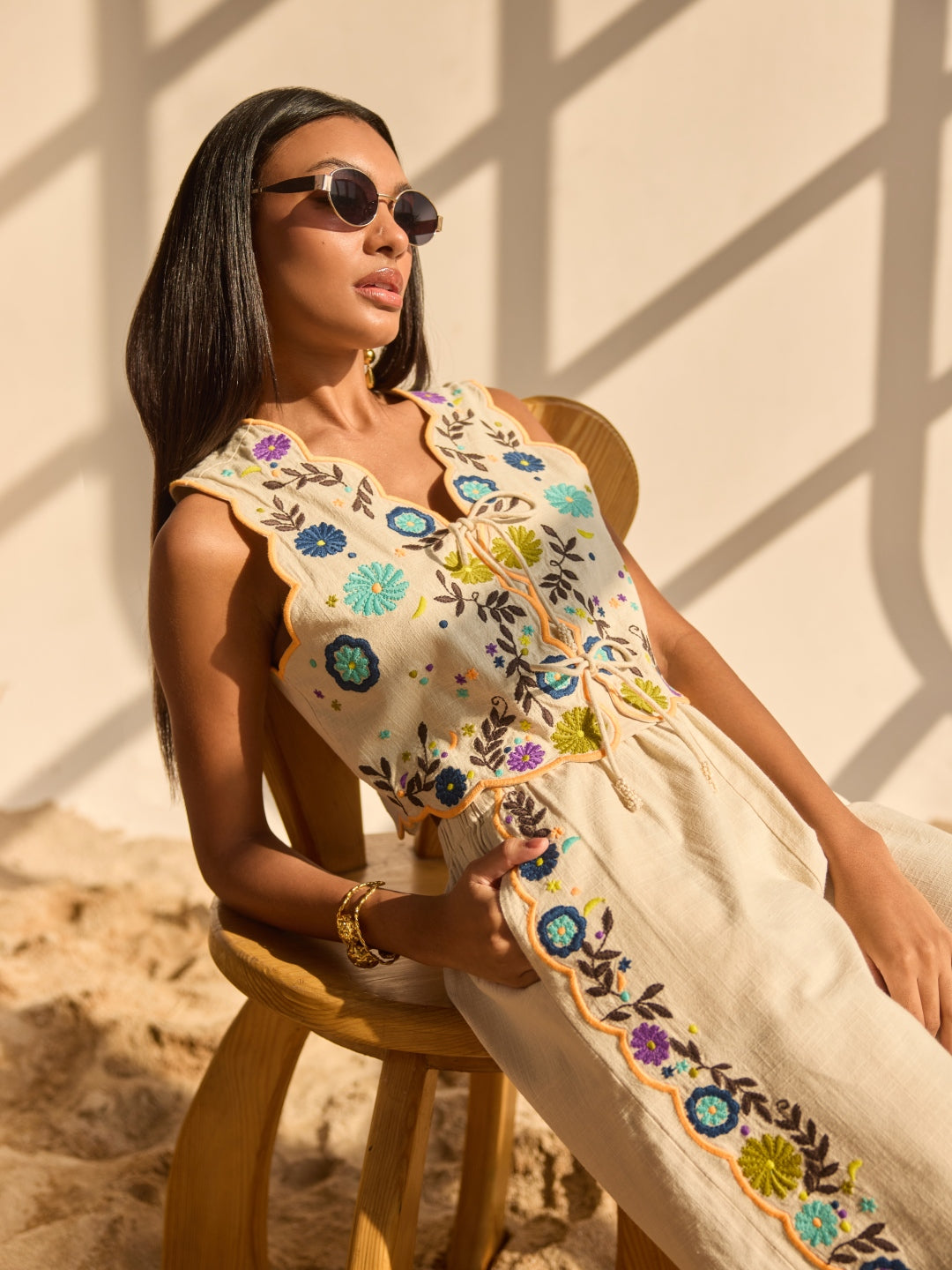 Maya Embroidered Pants