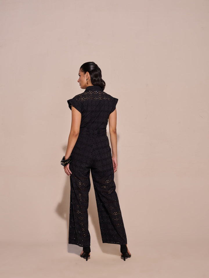 Tushita Mehta in our Lara Schiffli Jumpsuit