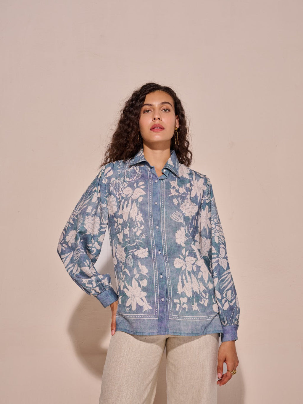 Stephanie Printed Blouse