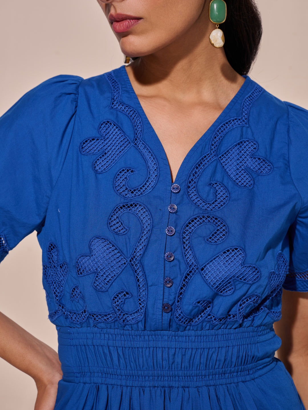Ava Cutwork Dress
