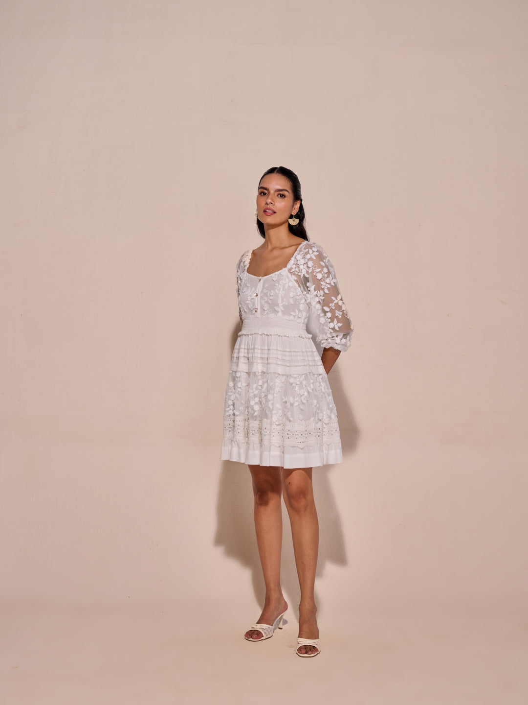 Evelyn 3D Floral Dress