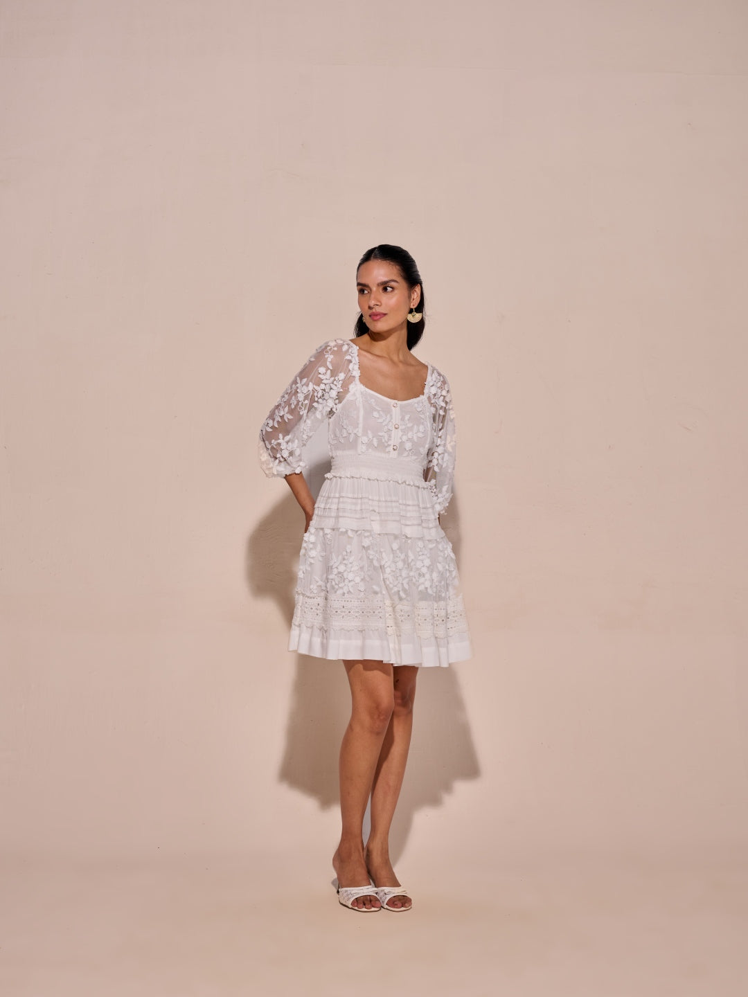 Evelyn 3D Floral Dress