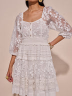 Evelyn 3D Floral Dress