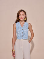Tushita Mehta in our Natalie Lace Top