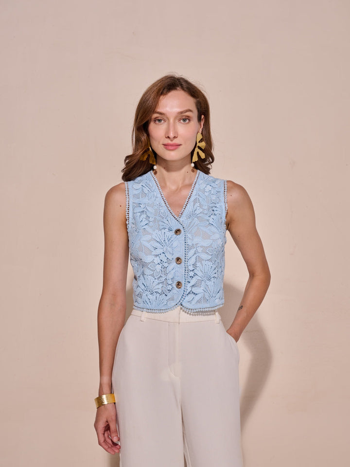 Tushita Mehta in our Natalie Lace Top