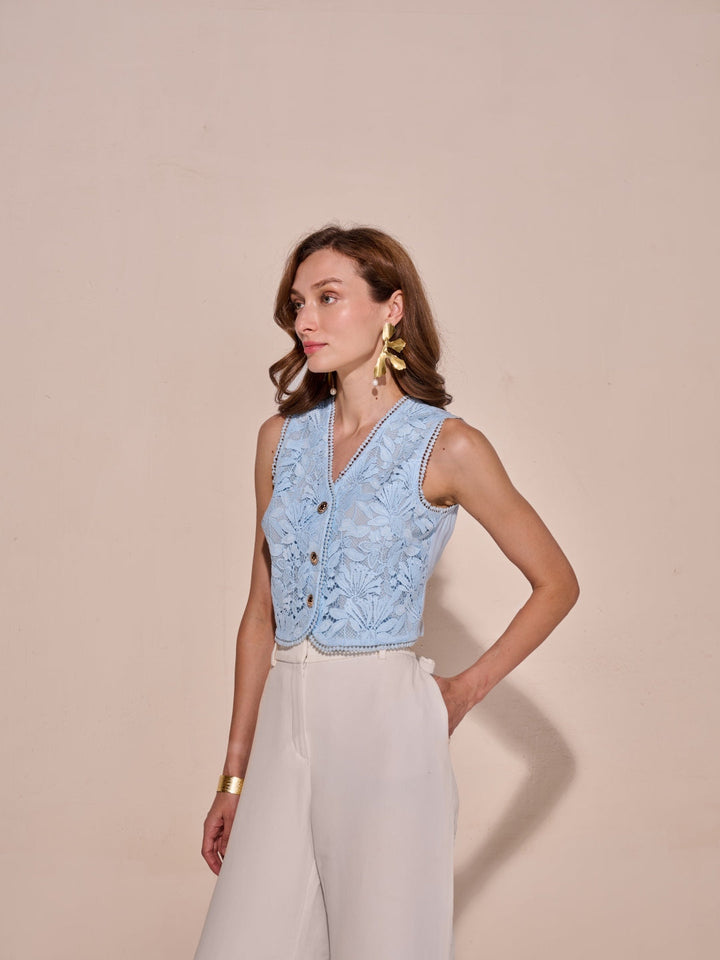 Tushita Mehta in our Natalie Lace Top