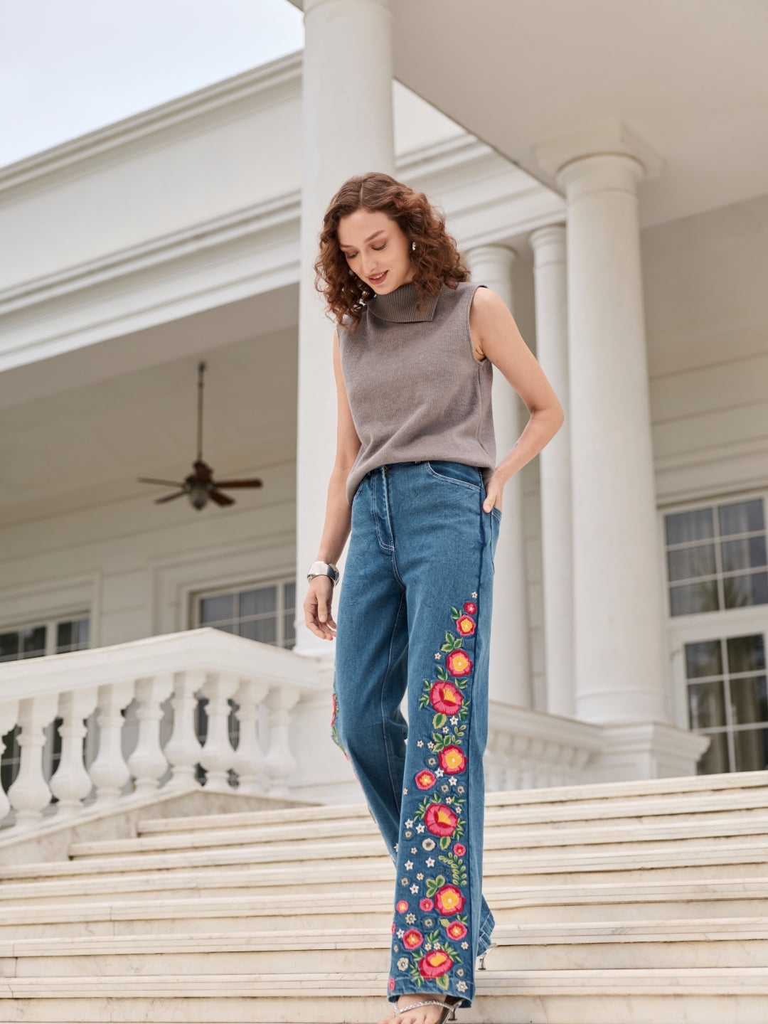 Cheryl Embroidered Jeans