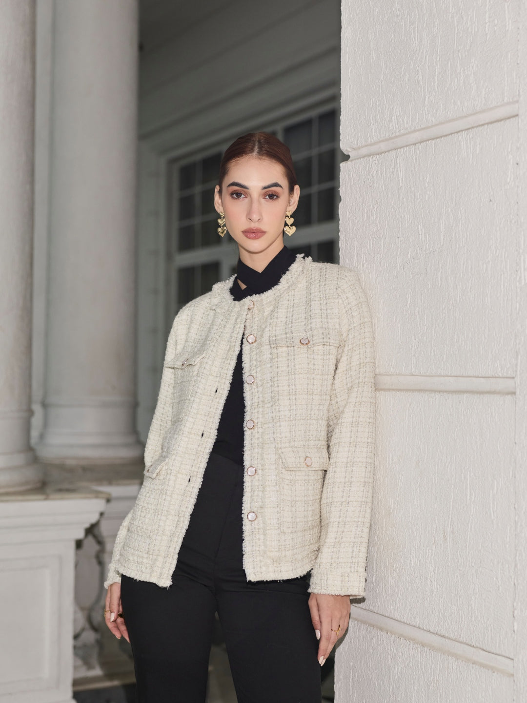 Veni Tandon in our Sydney Tweed Jacket