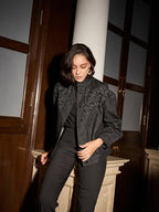 Divya Bhopana in our Kristine Oversized Jacket