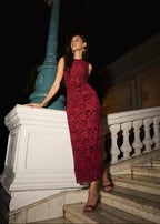 Tushita Mehta in our Monica mesh dress