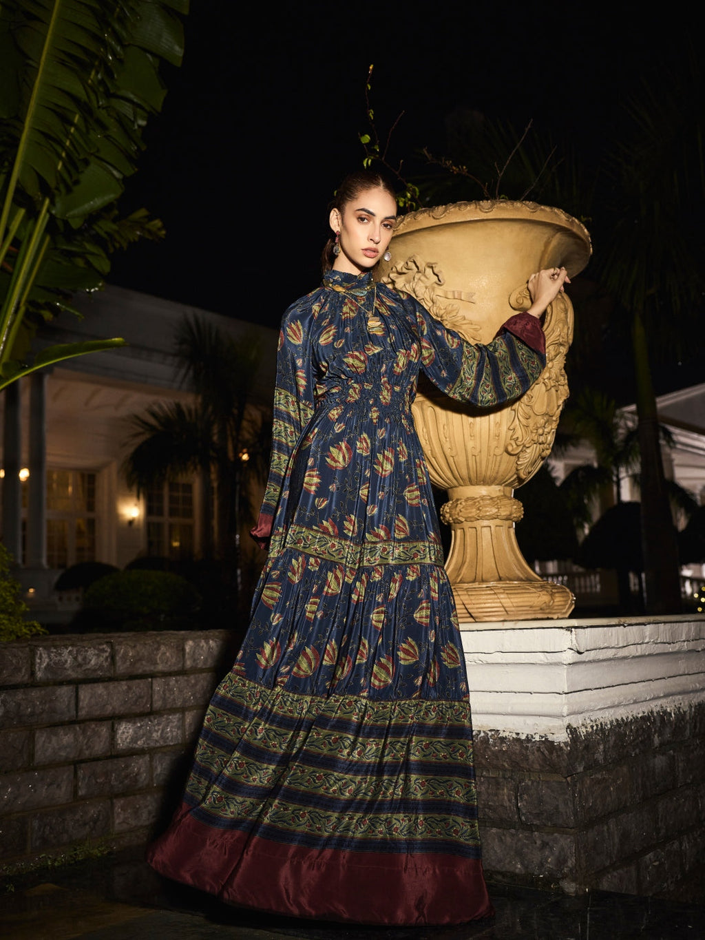 Sonal Ved in our Cynthia Mulberry Dress
