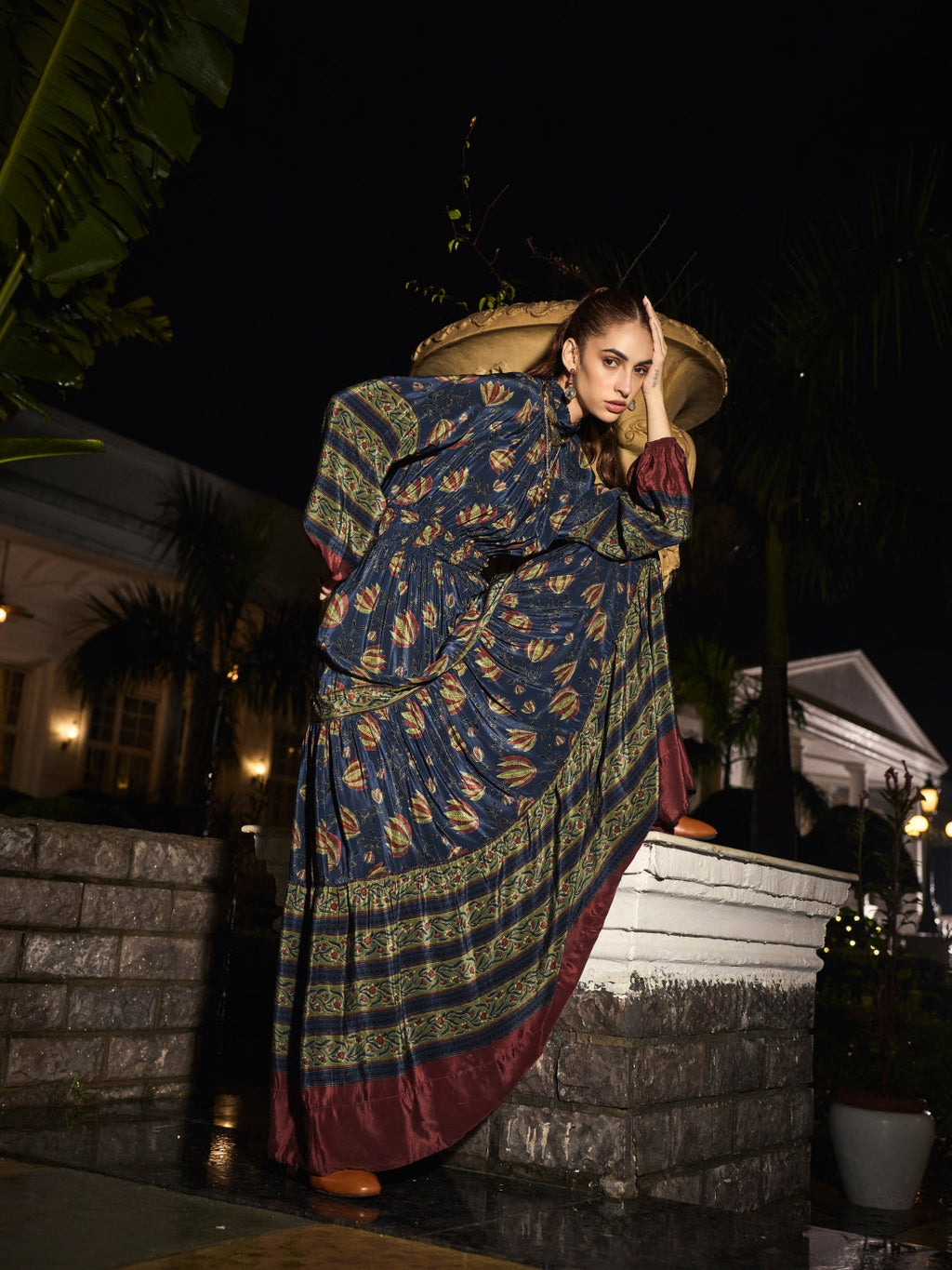 Sonal Ved in our Cynthia Mulberry Dress