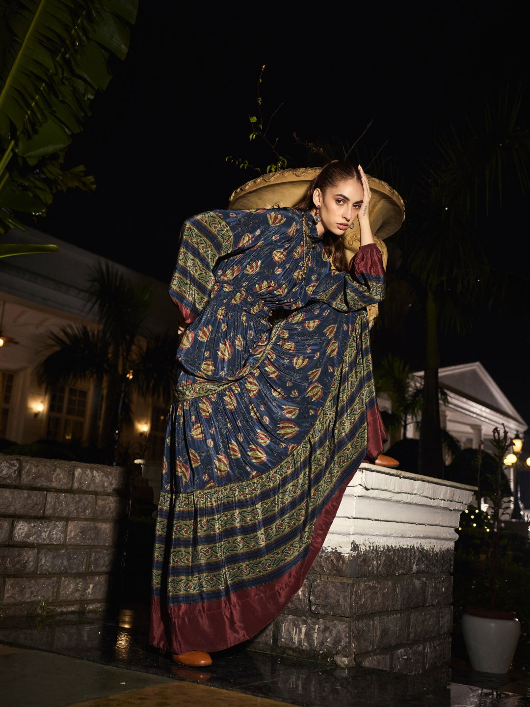 Sonal Ved in our Cynthia Mulberry Dress