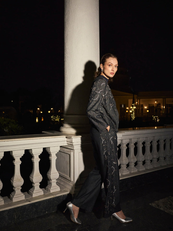 Isha Sutaria in our Rosie Embellished Jacket