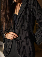 Arden Denim Velvet Blazer