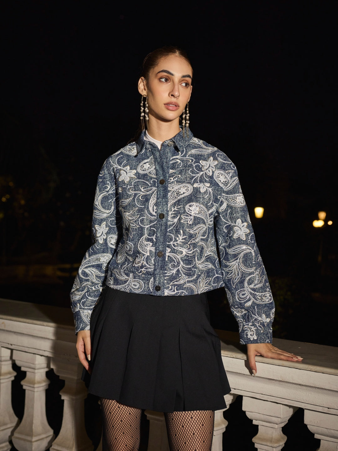 Divya Bhopana in our Margaret Denim Jacket