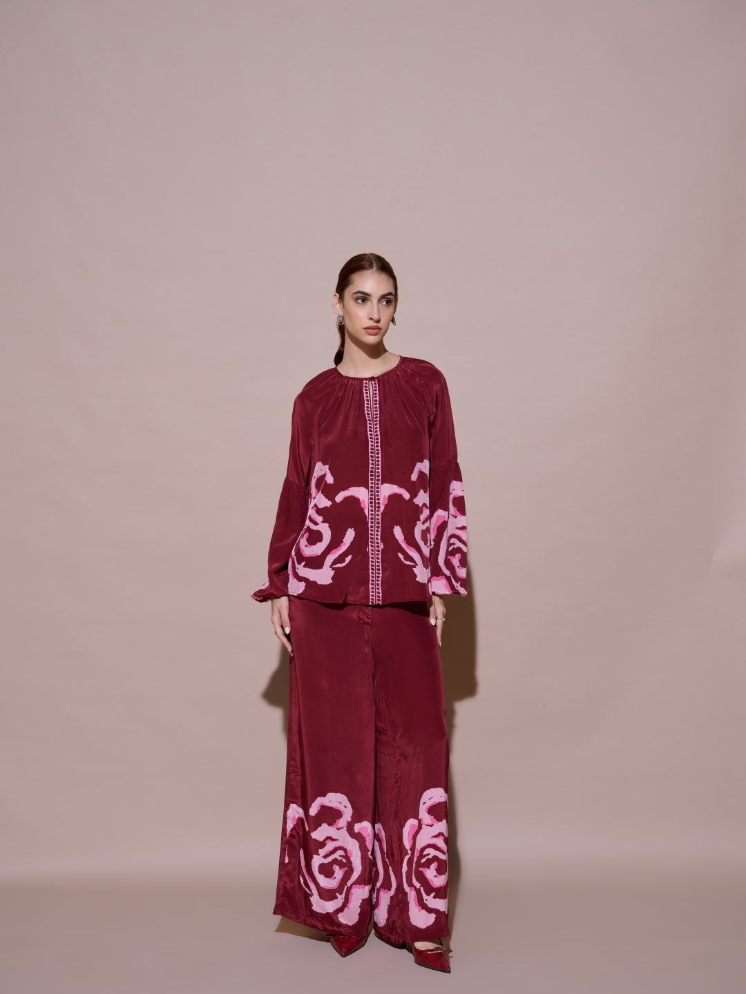 Grace Mulberry Printed Pants