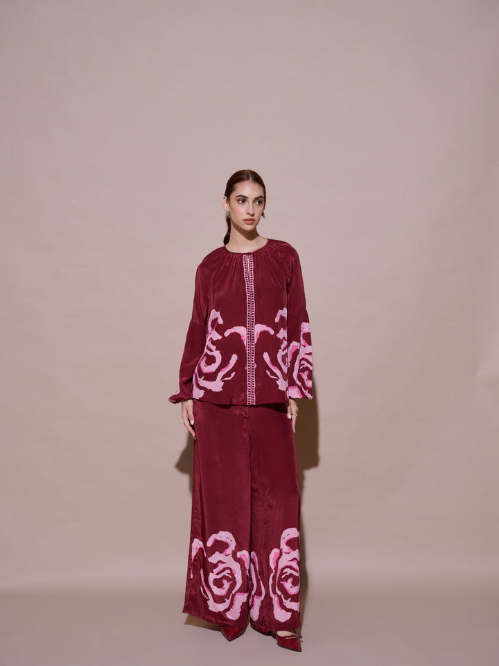 Grace Mulberry Printed Pants