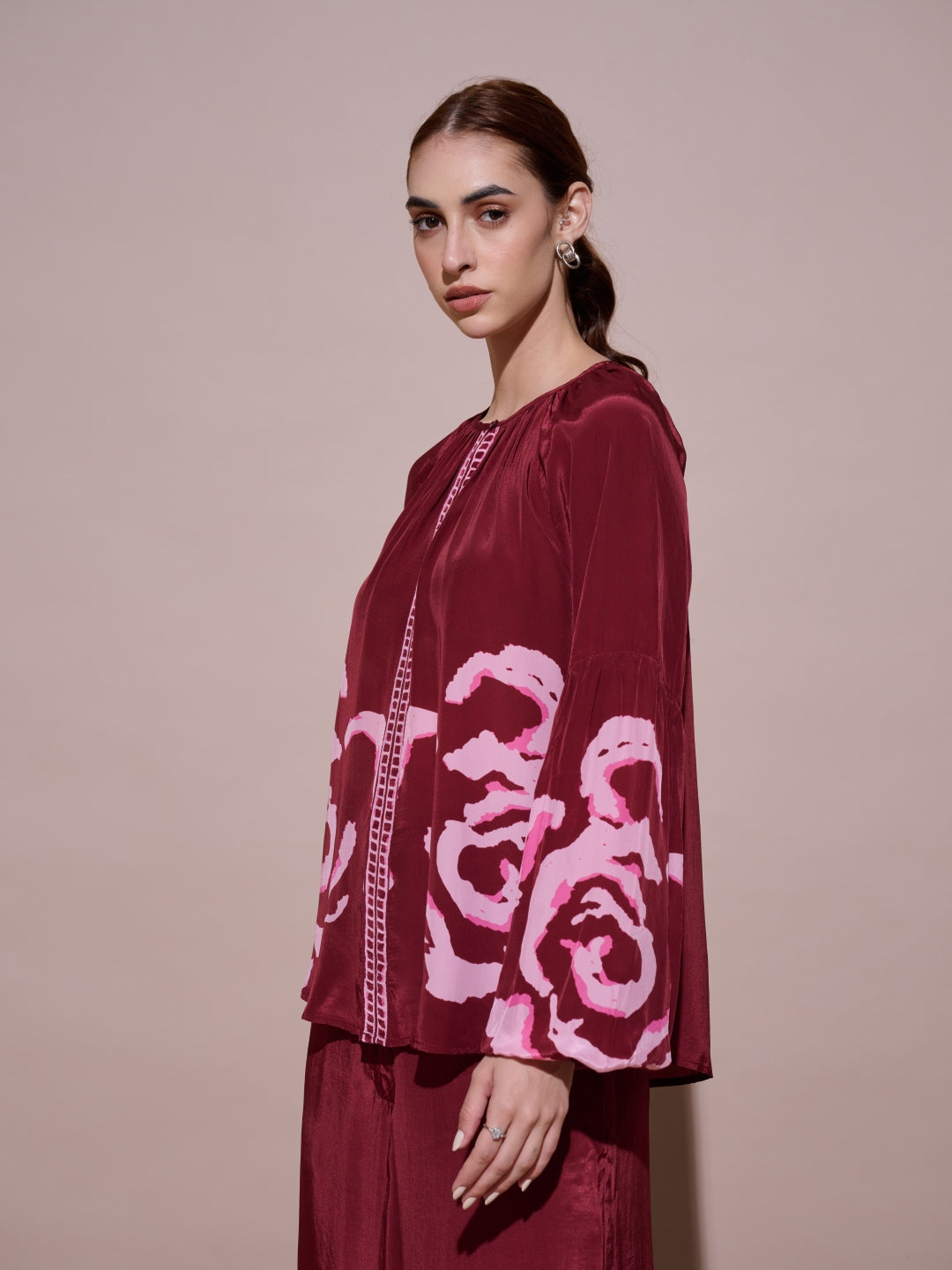 Grace Mulberry Printed Top