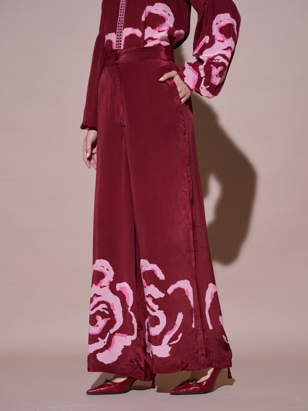 Grace Mulberry Printed Pants