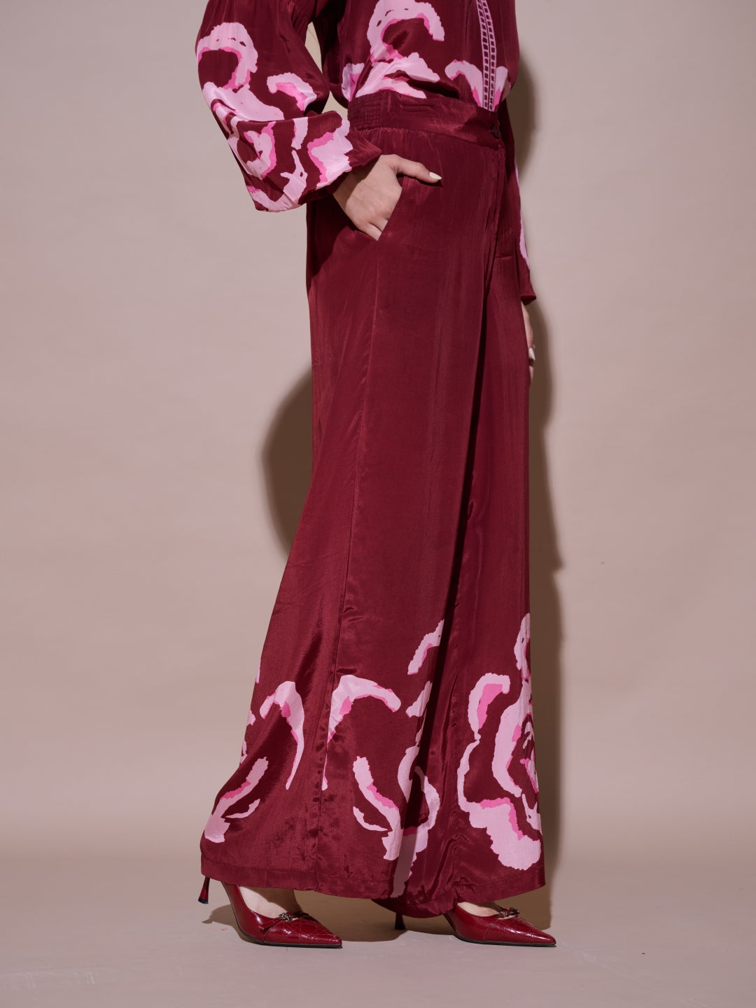 Grace Mulberry Printed Pants