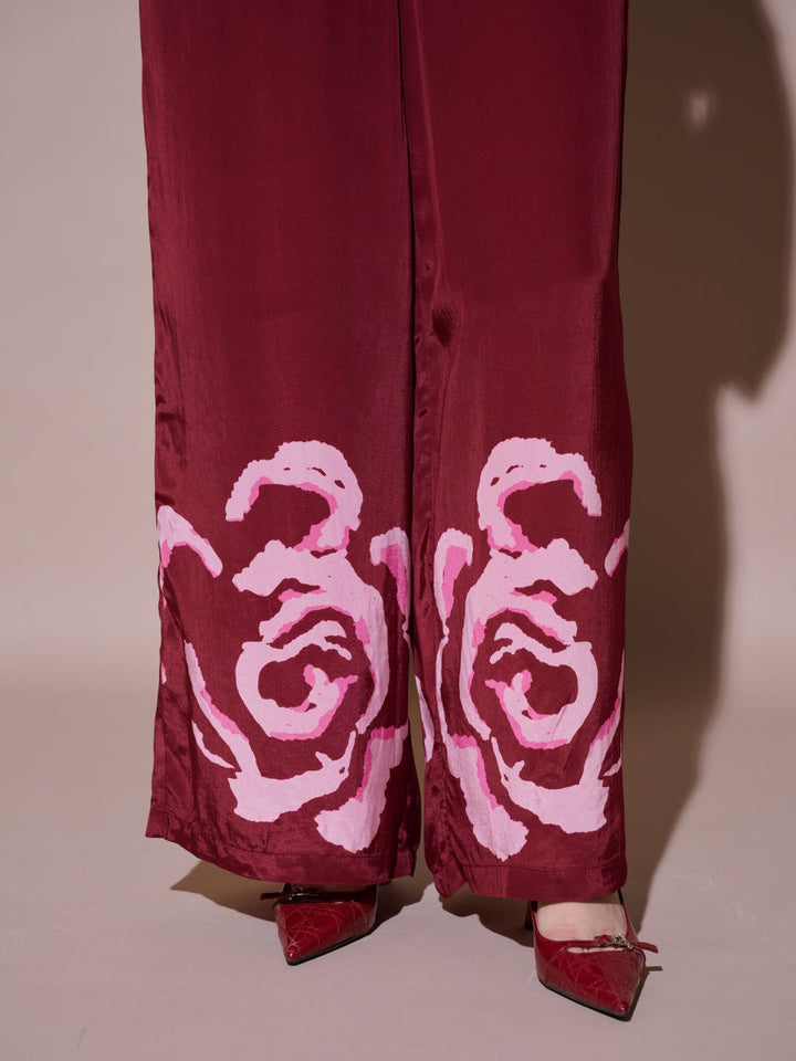 Grace Mulberry Printed Pants