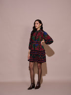 Ayanka Mulberry Printed Dress