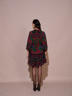 Ayanka Mulberry Printed Dress